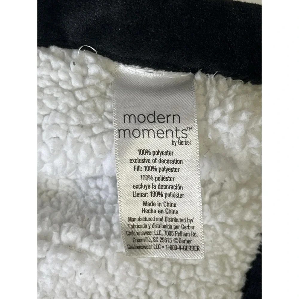 Gerber Modern Moments Baby Gray Dog Polyester Security Blanket